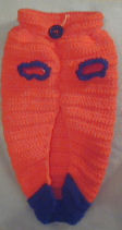 Orange/Navy Dog Sweater